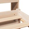 vidaXL Krevet s regalom za knjige bez madraca 75x190 cm borovina