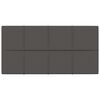 vidaXL Zidne ploče od tkanine 12 kom tamnosive 60 x 30 cm 2,16 m&sup2;
