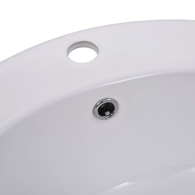 vidaXL Ugradbeni umivaonik 51 x 45,5 x 19,5 cm keramički bijeli