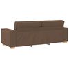 vidaXL Sofa 3 pcs Smeđa 220 x 80 x 84 cm Platnasta tkanina