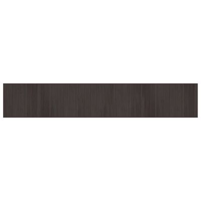 vidaXL Tepih pravokutni tamnosmeđi 70 x400 cm od bambusa