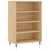 vidaXL Visoka komoda boja hrasta sonome 57x35x90 cm konstruirano drvo
