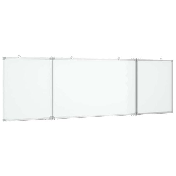 vidaXL Magnetna bijela ploča sklopiva 160 x 60 x 1,7 cm aluminijska