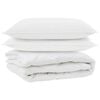 vidaXL Duvet za sve sezone s jastukom 3 kom. Bijela Mikrovlakna