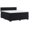 vidaXL Boxspring krevet s madracem Crna 160 x 200 cm Bar&scaron;un