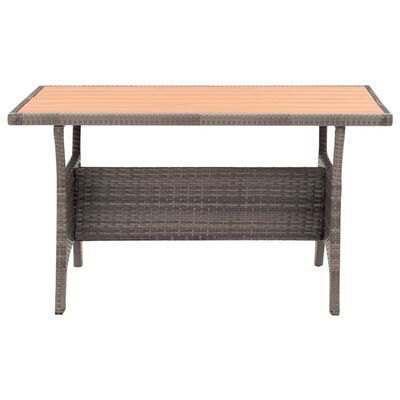 vidaXL Vrtni stol sivi 120 x 70 x 66 cm od poliratana