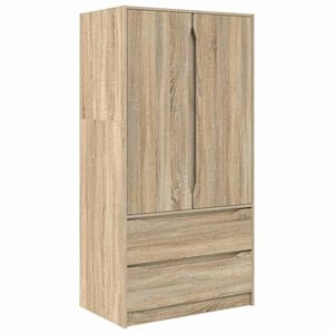 vidaXL Cabinet Sonoma hrast 79,5 x 49 x 156 cm Konstrukcijsko drvo