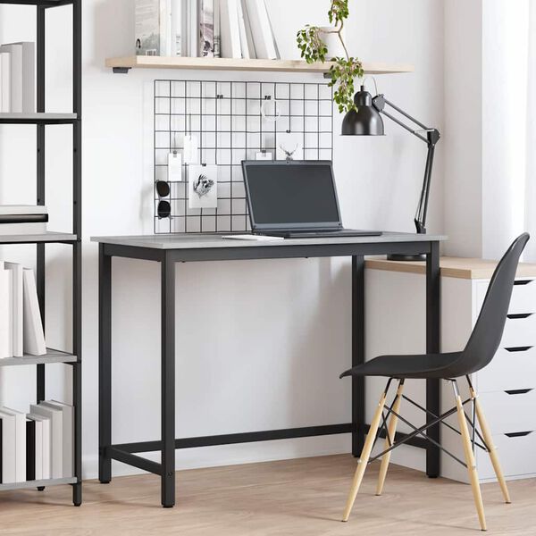 vidaXL stol Siva Sonoma 80 x 50 x 76,5 cm Inženjerska drva i čelik