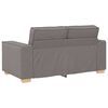 vidaXL Sofa 3 pcs Sivo-smeđa 220 x 80 x 84 cm Platnasta tkanina