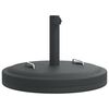 vidaXL Baza suncobrana s ručkama za stupove &Oslash; 38/48 mm 25 kg okrugla