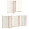 vidaXL Vrata za pse s vrata&scaron;cima 9 panela sklopiva 450 cm drvo topole