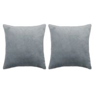 vidaXL Set jastuka od tkanine 2 kom 45 x 45 cm sivi