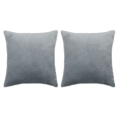 vidaXL Set jastuka od tkanine 2 kom 45 x 45 cm sivi