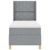 vidaXL Krevet s opruga kutije Svijetlo siva 80 x 200 cm tkanina