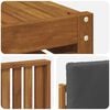 vidaXL Set vanjskih sofa 6 pcs Prirodna i antracit Čvrsto drvo akacije