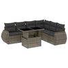 vidaXL 7-dijelni set vrtnih sofa sivi od poliratana