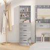 vidaXL Highboard Sivi hrast sonoma 40 x 41 x 135 cm Konstruirano drvo