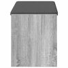 vidaXL Klupa za hodnik s jastukom Sivi Sonoma 83 x 38 x 45 cm
