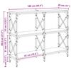 vidaXL Konzolna stolica Umjetnički hrast 100 x 28 x 80,5 cm