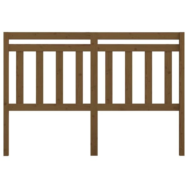 vidaXL Uzglavlje za krevet boja meda 126 x 4 x 100 cm masivna borovina
