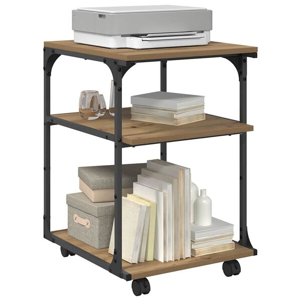 vidaXL Držač za printer Umjetnički hrast 43 x 48 x 64 cm