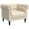 vidaXL Fotelja Chesterfield platnena