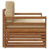 vidaXL Set vanjskih sofa Čvrsto drvo akacije i poliester Prirodna