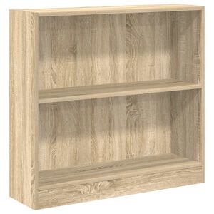 vidaXL Polica za knjige sonoma hrast 80x24x75 cm izrađeno drvo