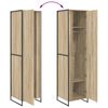 vidaXL Ormar s vratima 2 pcs Sonoma 50 x 50 x 200 cm Konstruirano drvo