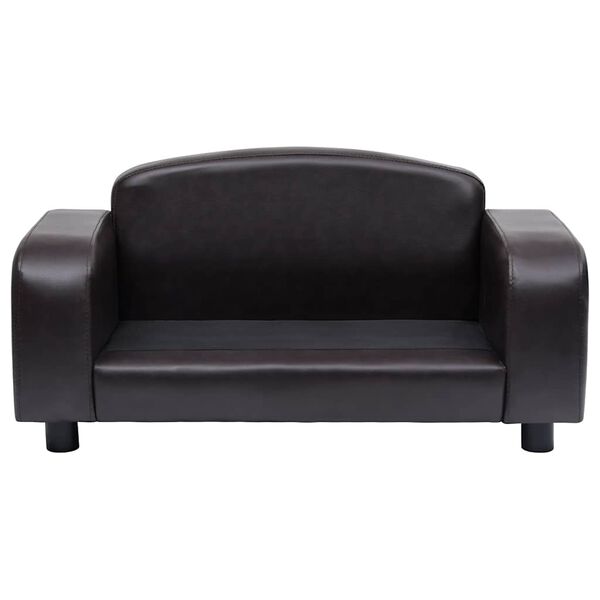 vidaXL Sofa za pse smeđa 80 x 50 x 40 cm od umjetne kože