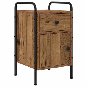 vidaXL Noćni ormar Staro drvo 35 x 36,5 x 61 cm Konstruirano drvo