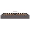 vidaXL Krevet s od storage s madracem Siva 120 x 200 cm Umjetna koža