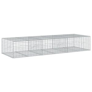 vidaXL Gabionska ko&scaron;ara s poklopcem 300x100x50cm od pocinčanog željeza