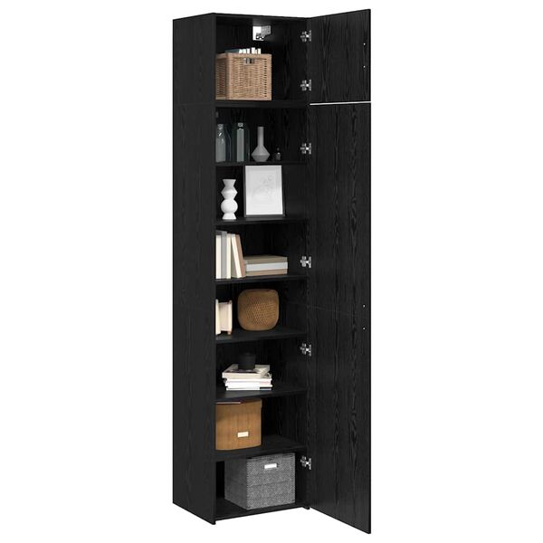 vidaXL Kreveta 3 pcs Crni hrast