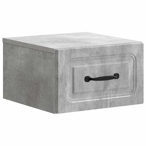 vidaXL Noćni ormarić za montažu na zid Betonska siva 34,5 x 33 x 20 cm