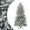 vidaXL Umjetno božićno drvce s nogom 120 cm 150 LED lampica