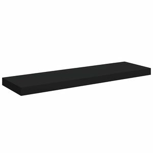 vidaXL Plutajuća zidna polica crna 80 x 23,5 x 3,8 cm MDF