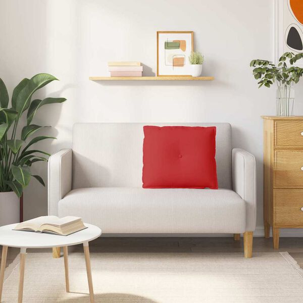 vidaXL Jastuk za leđa Crvena 60 x 19 x 50 cm tkanina