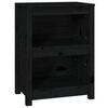 vidaXL Ormarić za knjige Crna 50x35x68 cm od masivne borovine