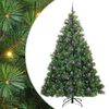 vidaXL Umjetno božićno drvce s stalakom Zelena 240 cm PE i PVC