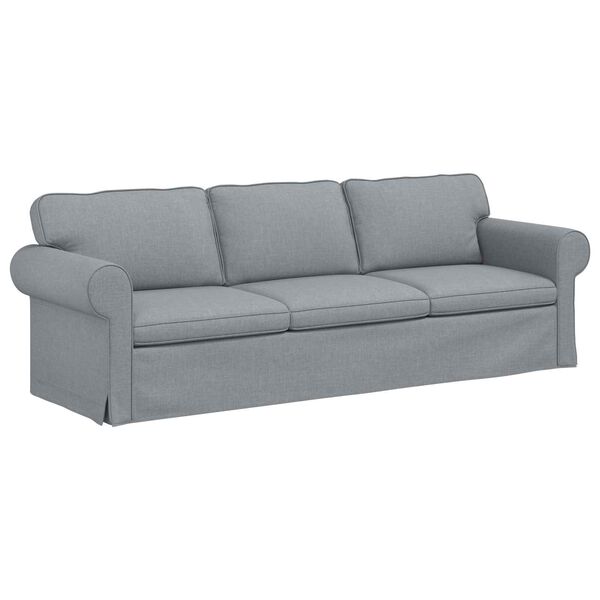 vidaXL Sofa Svijetlo siva 245 x 82 x 80 cm tkanina
