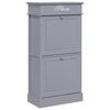 vidaXL Ormarić za cipele sivi 50 x 28 x 98 cm od drva paulovnije