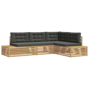 vidaXL 4 Komad Set vanjskih sofa Poliester Bijela
