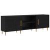 vidaXL TV ormar Crni hrast 150 x 30 x 50 cm Konstruirano drvo