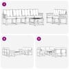 vidaXL Set vanjskih sofa s jastukom 7 pcs Prirodna i bež