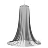 vidaXL Mreža za komarce za krevet 156 mesh Crna ⌀56 x 220 cm Poliester