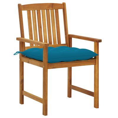 vidaXL Vrtne stolice s jastucima 2 kom od masivnog drva bagrema