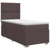 vidaXL Boxspring krevet s madracem Tamno smeđa 90 x 200 cm Tkanina