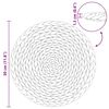 vidaXL Okrugli Woven Podmetači 10 pcs Prirodna &Oslash; 30 cm Zumbul