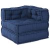 vidaXL Modularni Ugaoni Sofa Indigo 70 x 70 x 56 cm tkanina